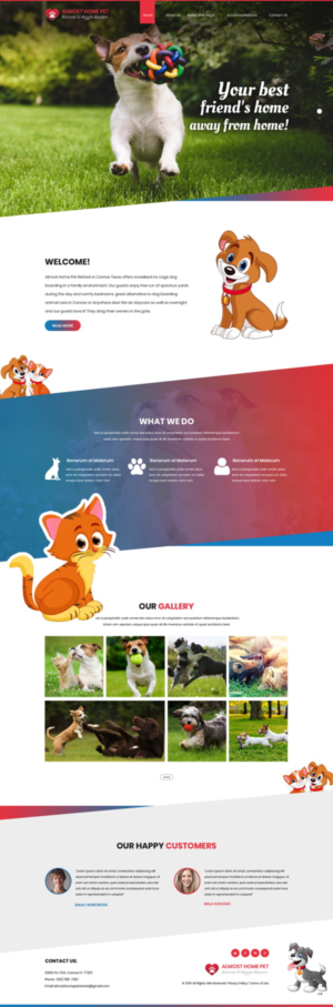 Web-Design von pb für Almost Home Pet Retreat | Design: #18780377