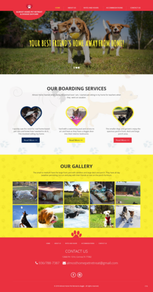 Web-Design von pb für Almost Home Pet Retreat | Design: #18780385