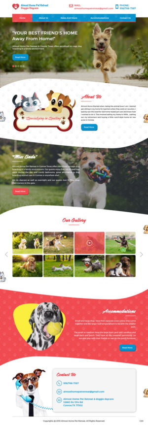 Web-Design von pb für Almost Home Pet Retreat | Design: #18780387