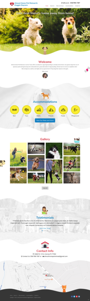 Web-Design von pb für Almost Home Pet Retreat | Design: #18780393