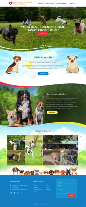 Web-Design von pb für Almost Home Pet Retreat | Design: #18780394
