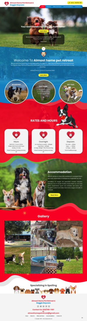 Web-Design von pb für Almost Home Pet Retreat | Design: #18810198