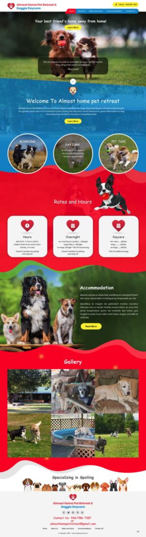 Web-Design von pb für Almost Home Pet Retreat | Design: #18818676
