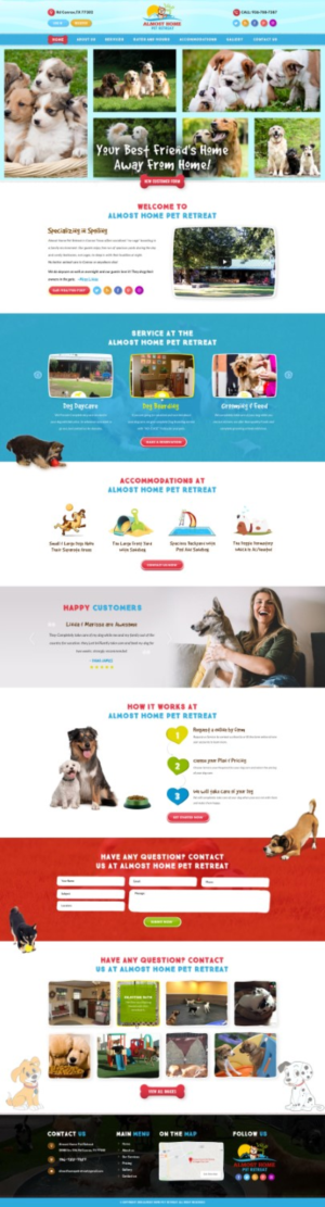 Almost Home Pet Retreat | Web Design by Reimagine