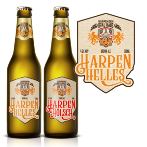 Harpenden Brau Haus Beer Bottle Label #1 | Label Design by at-as