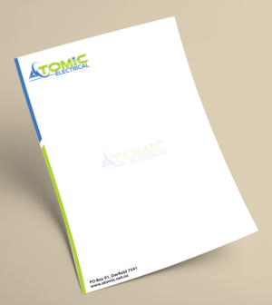 Atomic electrical letter head | Stationery Design by anshtoyj