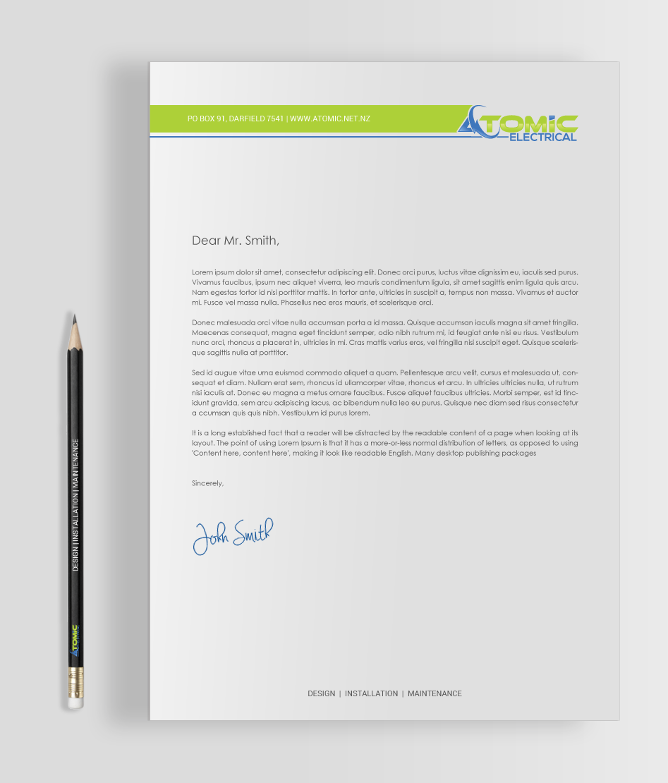 Stationery Design by chandrayaan.creative for this project | Design #18796715