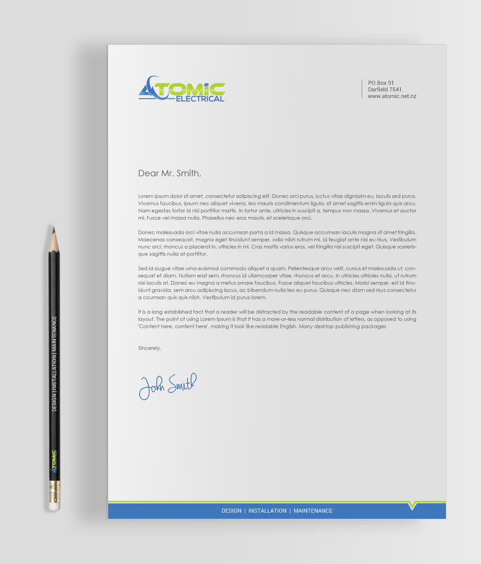 Stationery Design by chandrayaan.creative for this project | Design #18796724