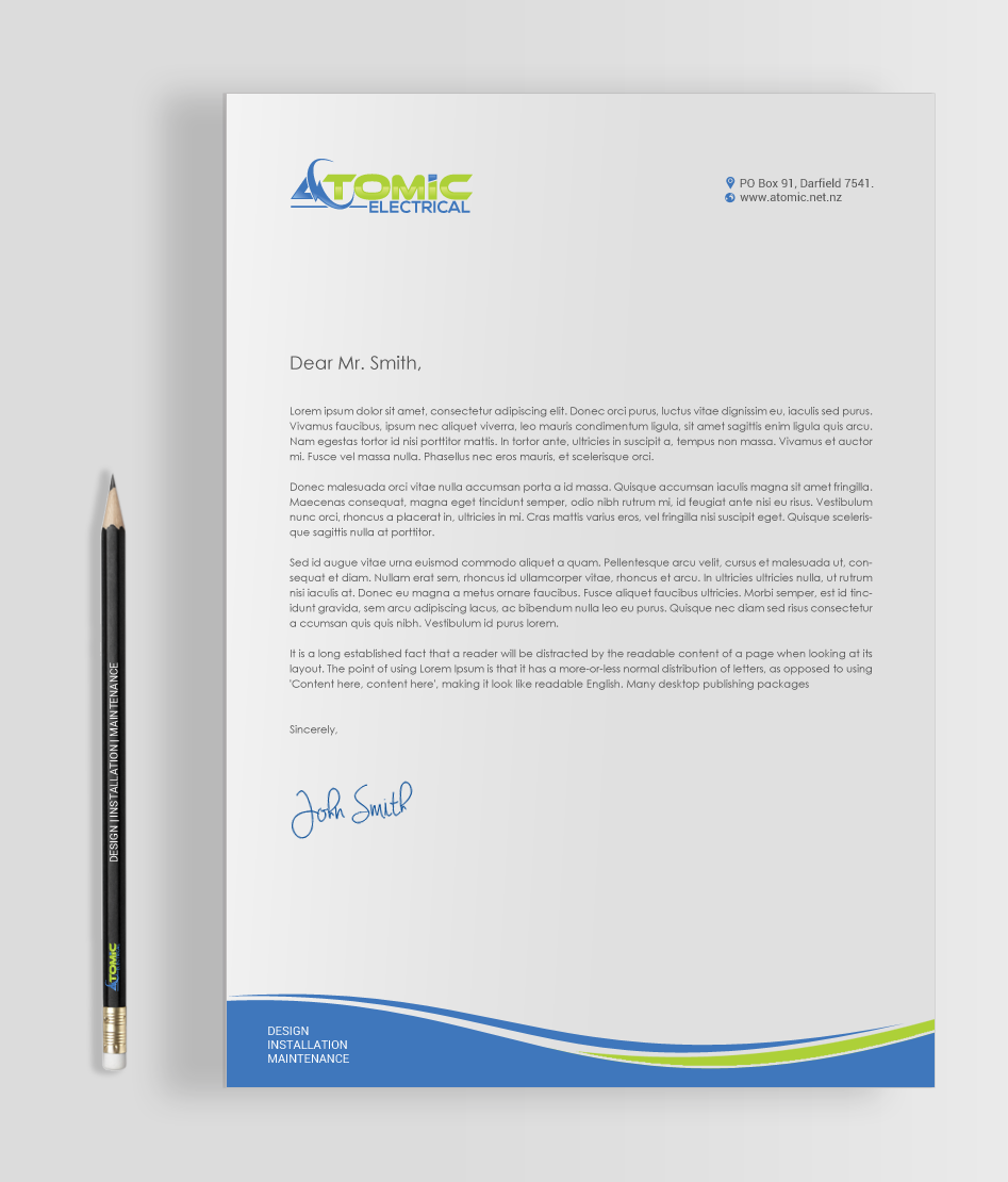 Stationery Design by chandrayaan.creative for this project | Design #18796976