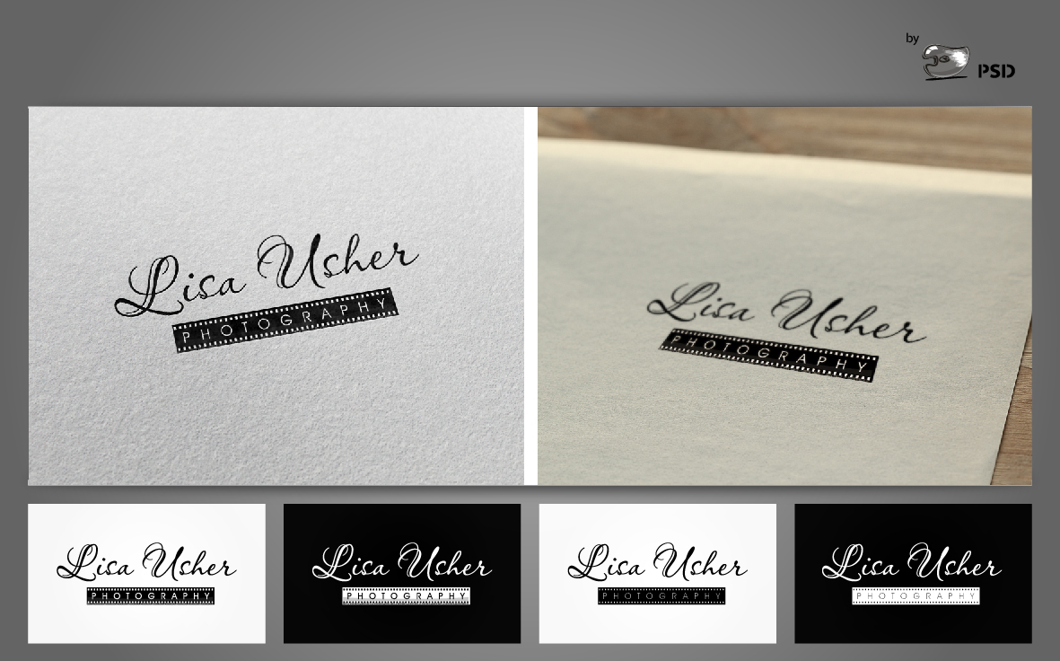 Logo and Business Card Design by byPSD for Lisa Usher Photography | Design #2984377