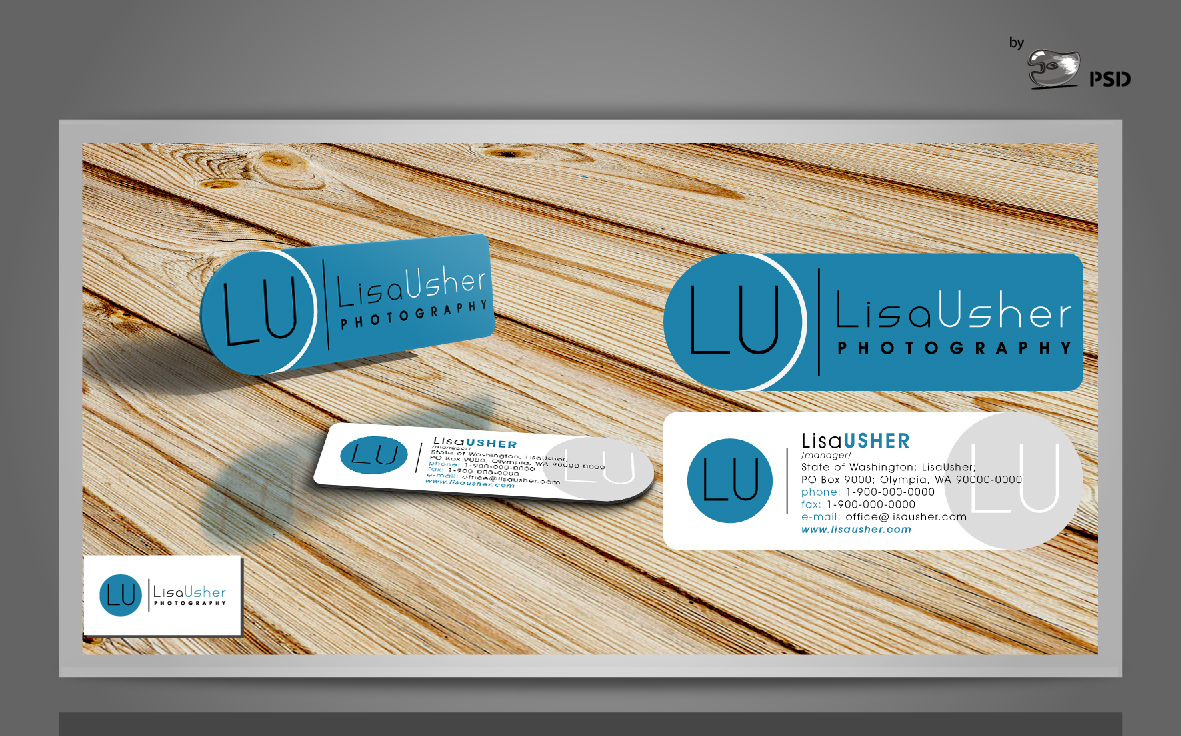 Diseño de Logo y Tarjeta de Presentación por byPSD para Lisa Usher Photography | Diseño #2984382