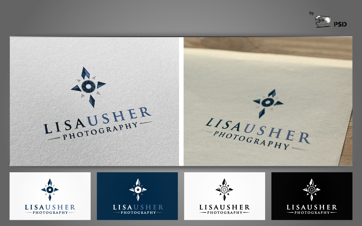 Logo and Business Card Design by byPSD for Lisa Usher Photography | Design #2984387