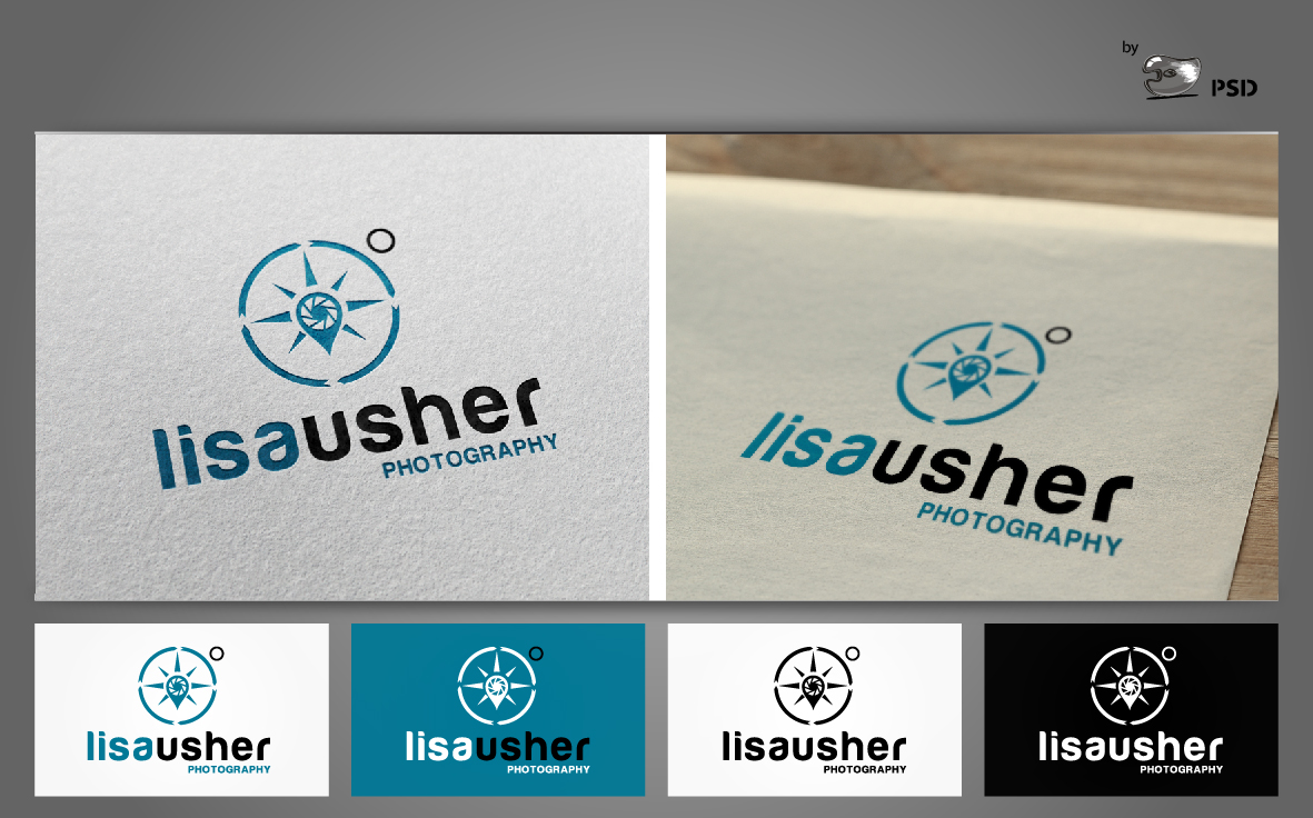 Logo and Business Card Design by byPSD for Lisa Usher Photography | Design #2984390