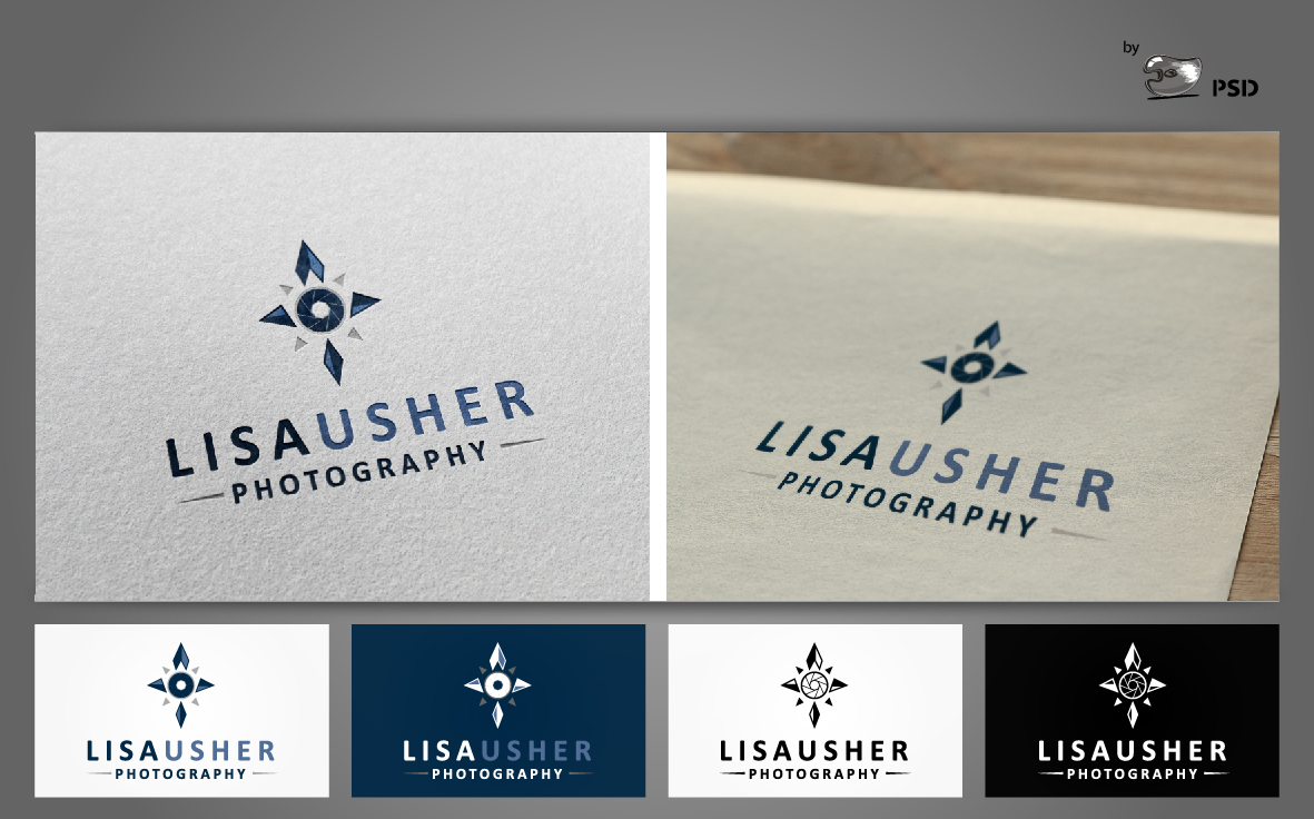 Logo and Business Card Design by byPSD for Lisa Usher Photography | Design #2995004