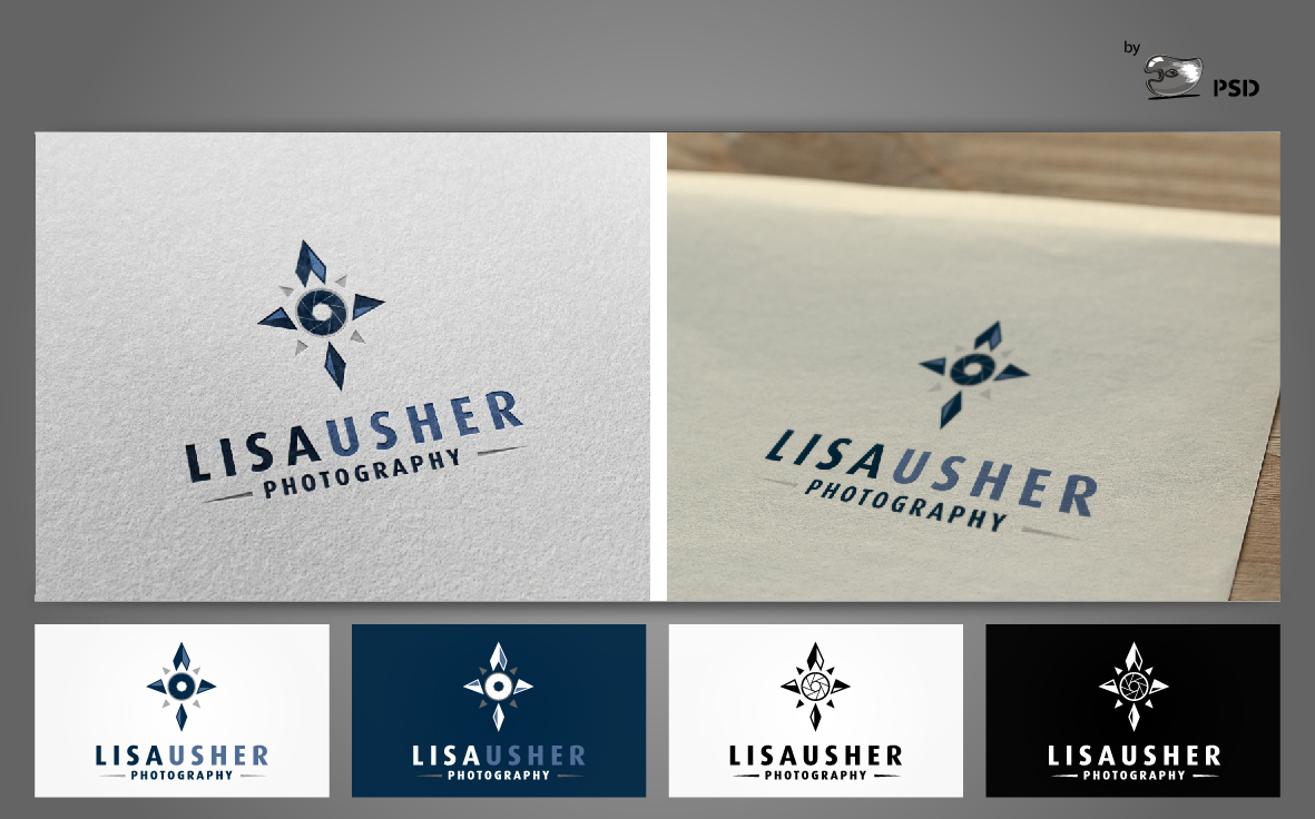 Logo and Business Card Design by byPSD for Lisa Usher Photography | Design #2995010