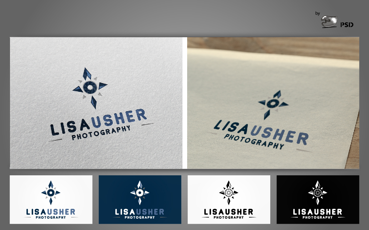 Logo and Business Card Design by byPSD for Lisa Usher Photography | Design #2995015