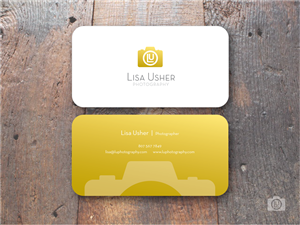 Logo- und Visitenkarten-Design von bluejet für Lisa Usher Photography | Design #3263442