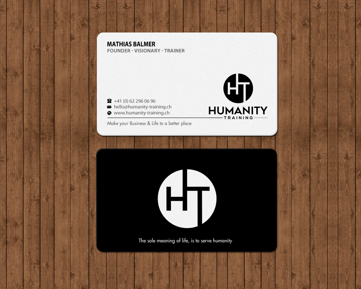 Business Card Design by Brand aid for Humanity Training | Design #18761646