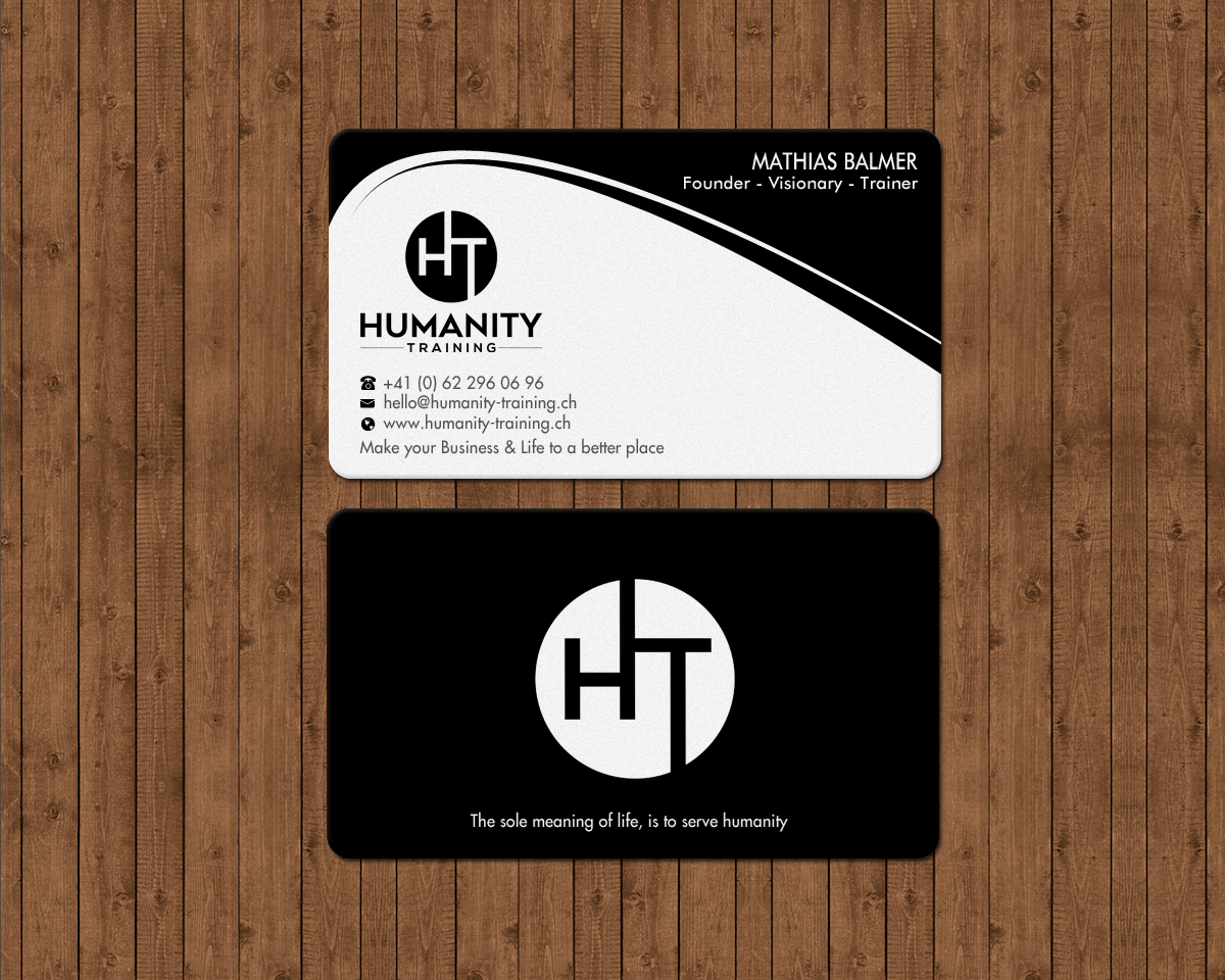 Business Card Design by Brand aid for Humanity Training | Design #18761681