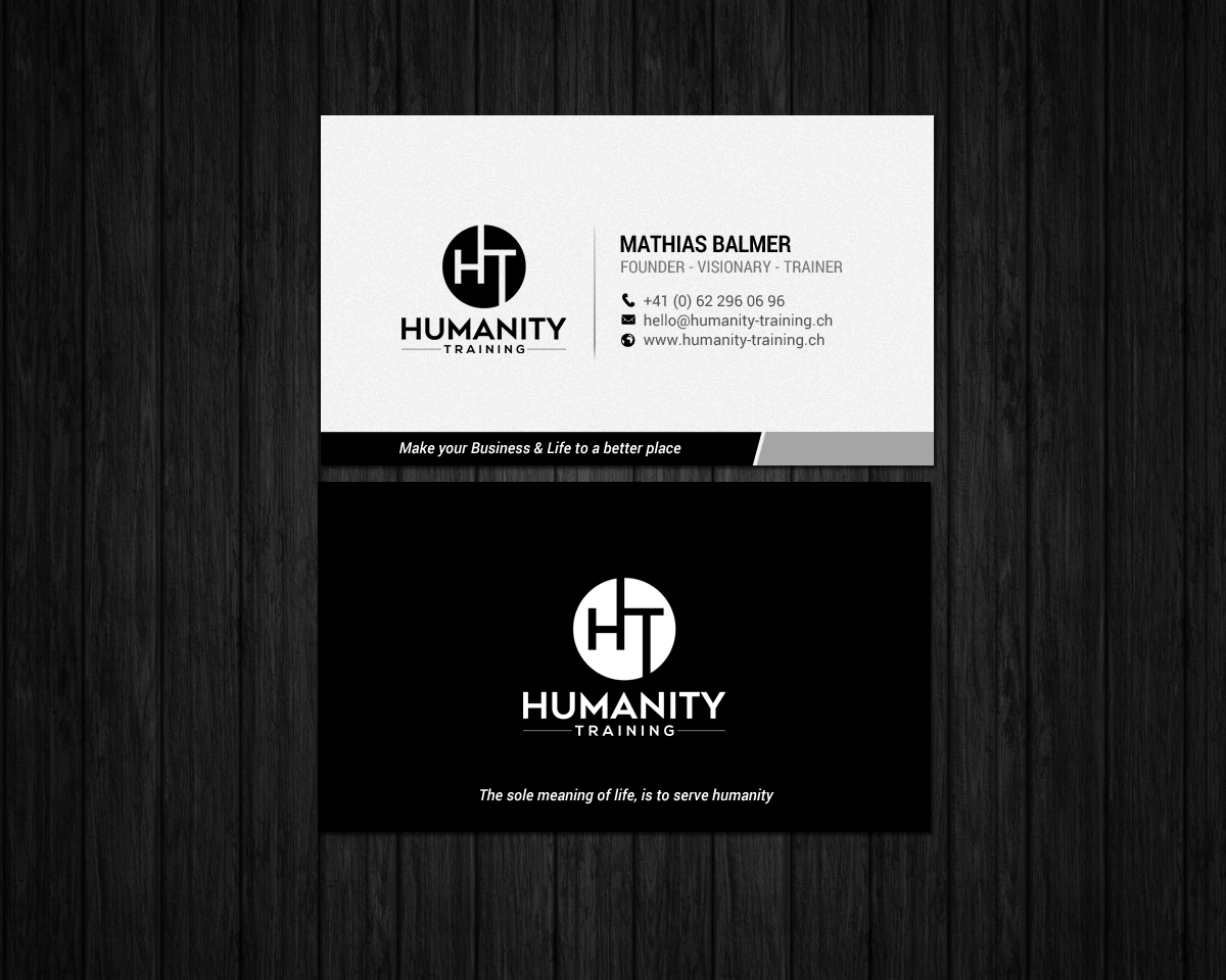 Business Card Design by chandrayaan.creative for Humanity Training | Design #18759489