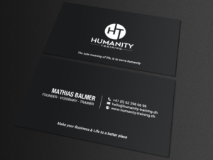 Business Card Design by chandrayaan.creative for Humanity Training | Design: #18759491