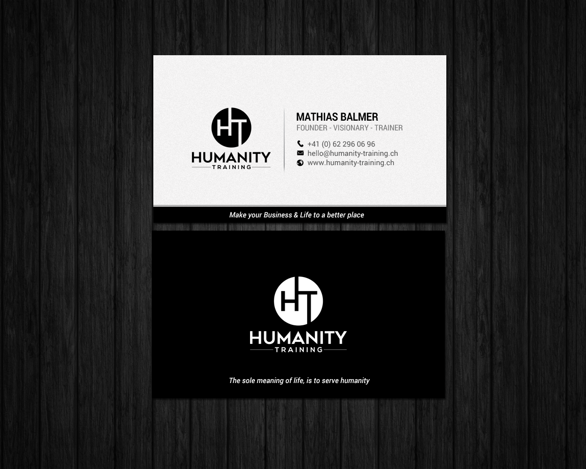 Business Card Design by chandrayaan.creative for Humanity Training | Design #18759492
