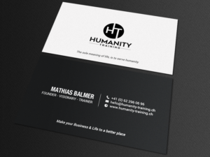Business Card Design by chandrayaan.creative for Humanity Training | Design: #18759493