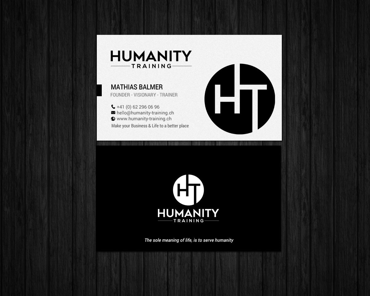 Business Card Design by chandrayaan.creative for Humanity Training | Design #18759507