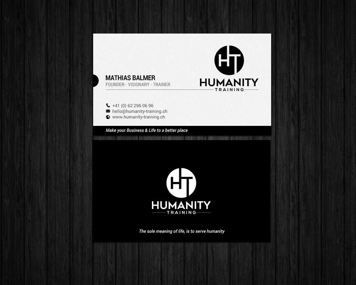 Business Card Design by chandrayaan.creative for Humanity Training | Design #18759508
