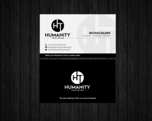 Business Card Design by chandrayaan.creative for Humanity Training | Design: #18759509