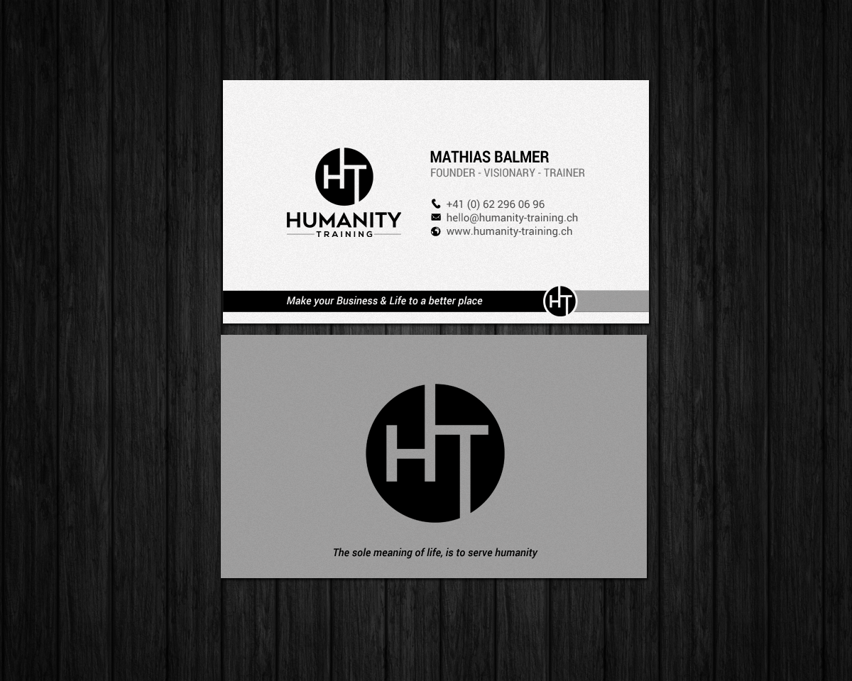 Business Card Design by chandrayaan.creative for Humanity Training | Design #18759516