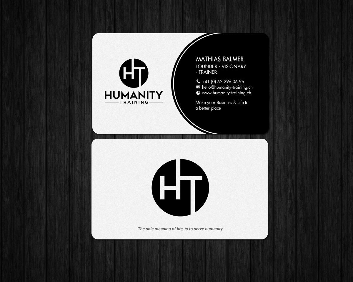 Business Card Design by chandrayaan.creative for Humanity Training | Design #18759517