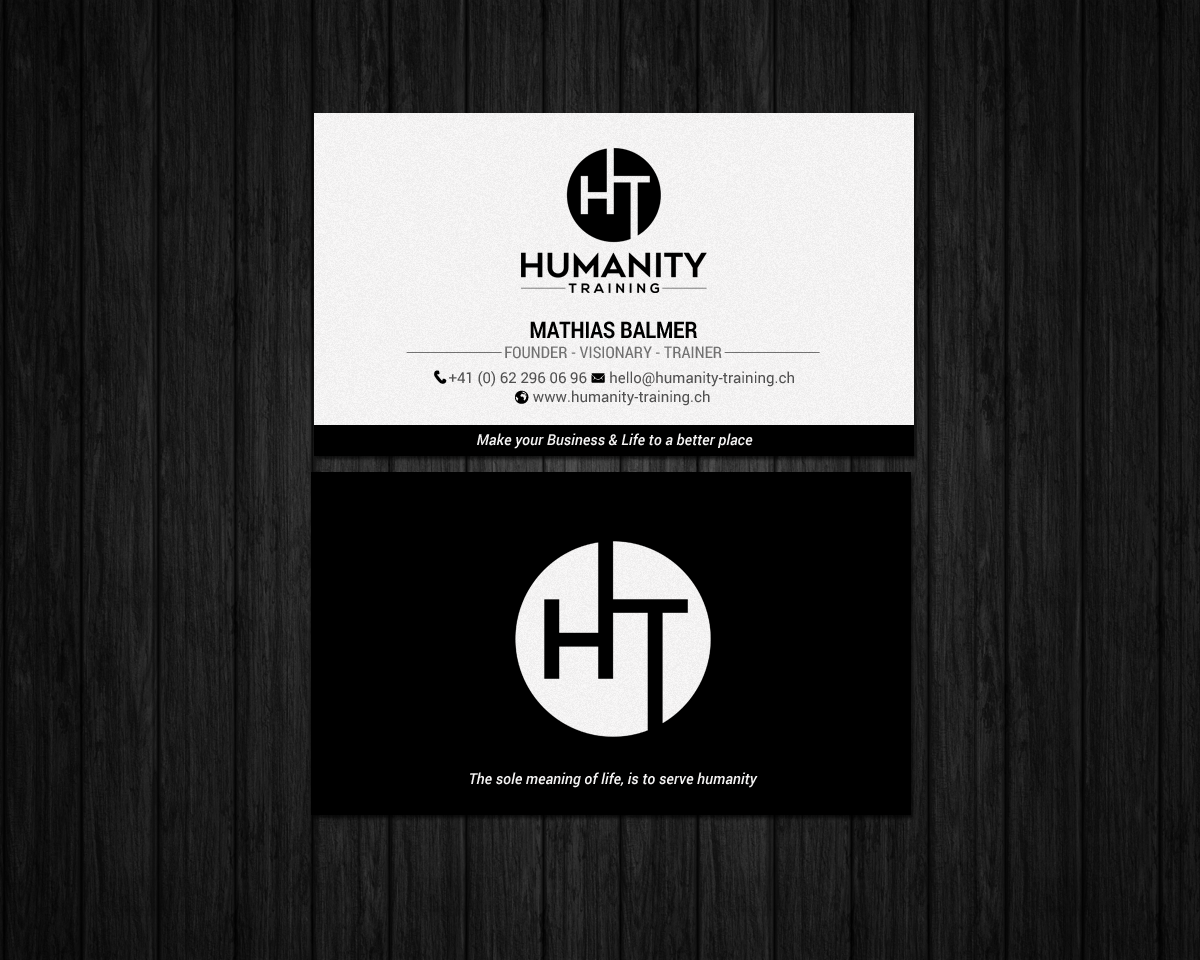 Business Card Design by chandrayaan.creative for Humanity Training | Design #18759530