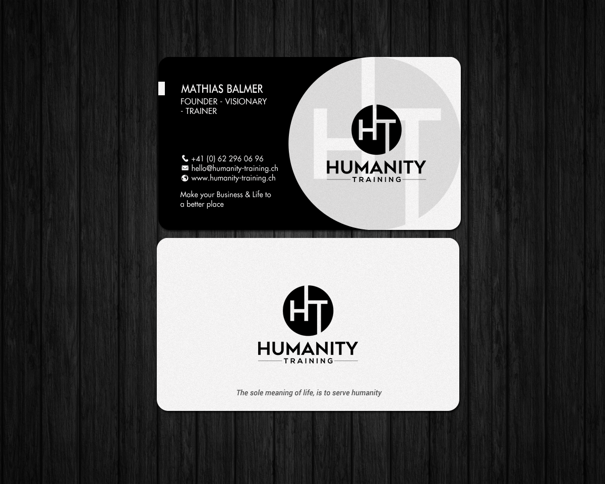 Business Card Design by chandrayaan.creative for Humanity Training | Design #18759895