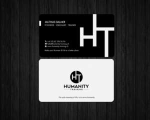 Business Card Design by chandrayaan.creative for Humanity Training | Design: #18759896