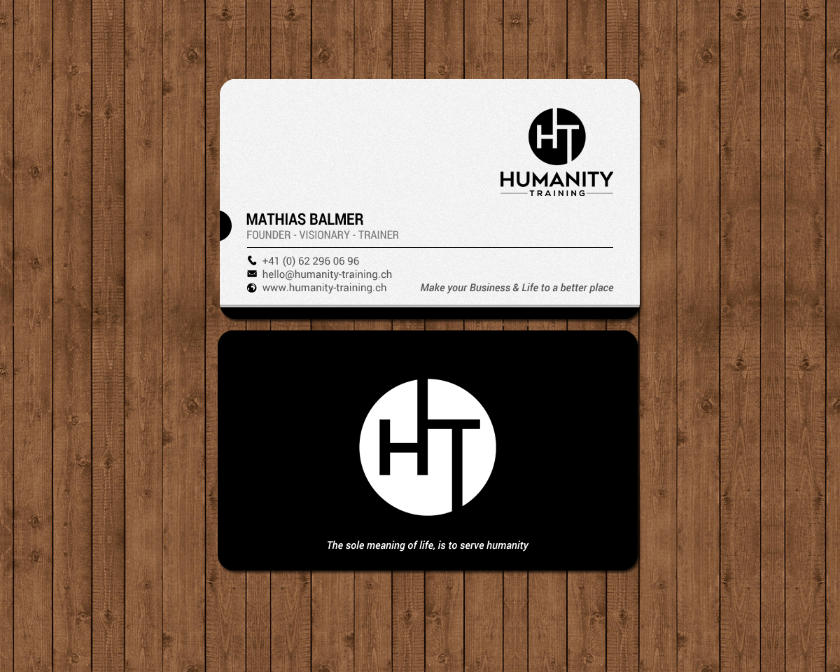 Business Card Design by chandrayaan.creative for Humanity Training | Design #18761534
