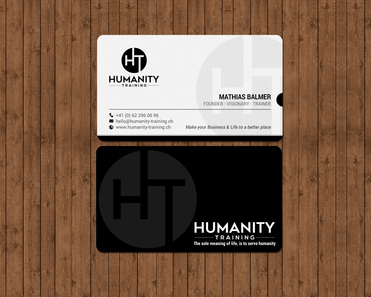 Business Card Design by chandrayaan.creative for Humanity Training | Design #18761535