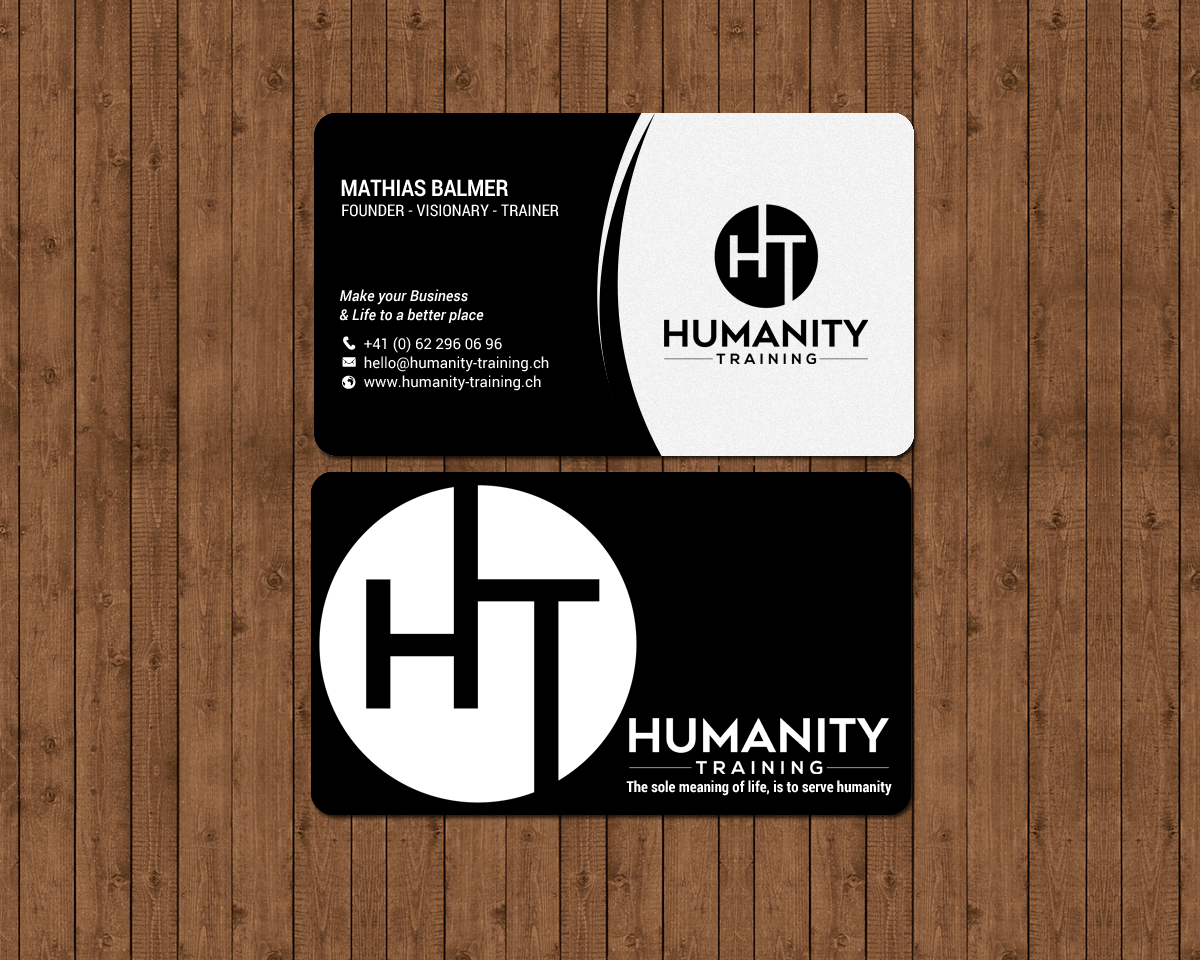 Business Card Design by chandrayaan.creative for Humanity Training | Design #18761541