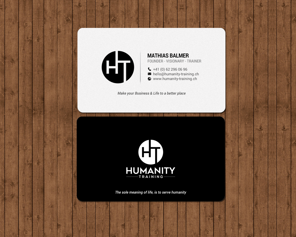 Business Card Design by chandrayaan.creative for Humanity Training | Design #18761542