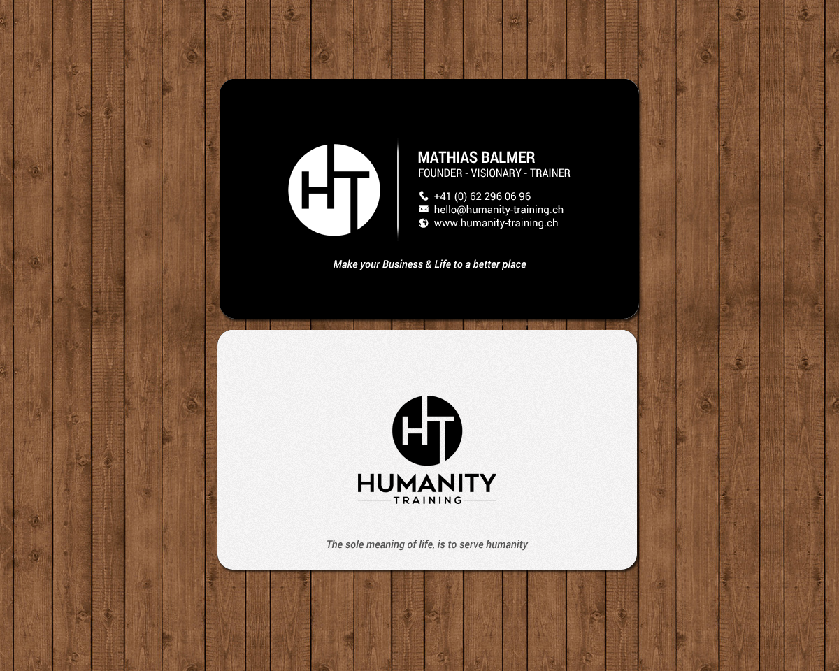 Business Card Design by chandrayaan.creative for Humanity Training | Design #18761543