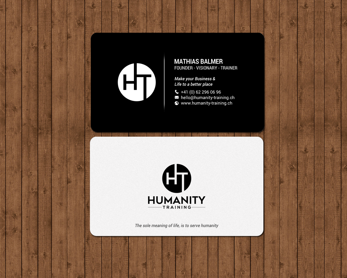 Business Card Design by chandrayaan.creative for Humanity Training | Design #18761544