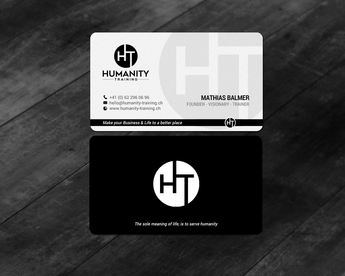 Business Card Design by chandrayaan.creative for Humanity Training | Design #18761555
