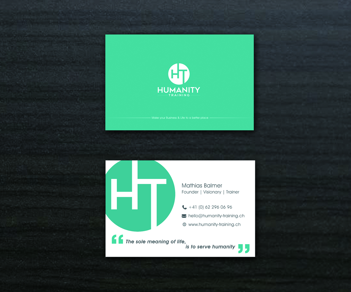 Business Card Design by mimko26 for Humanity Training | Design #18758229