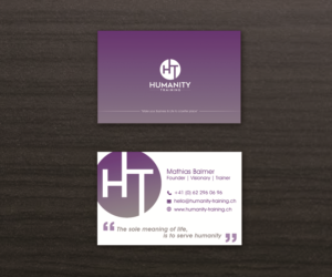 Business Card Design by mimko26 for Humanity Training | Design #18762469