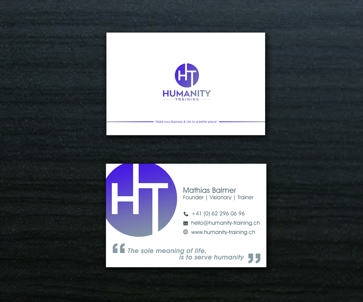 Business Card Design by mimko26 for Humanity Training | Design #18762479