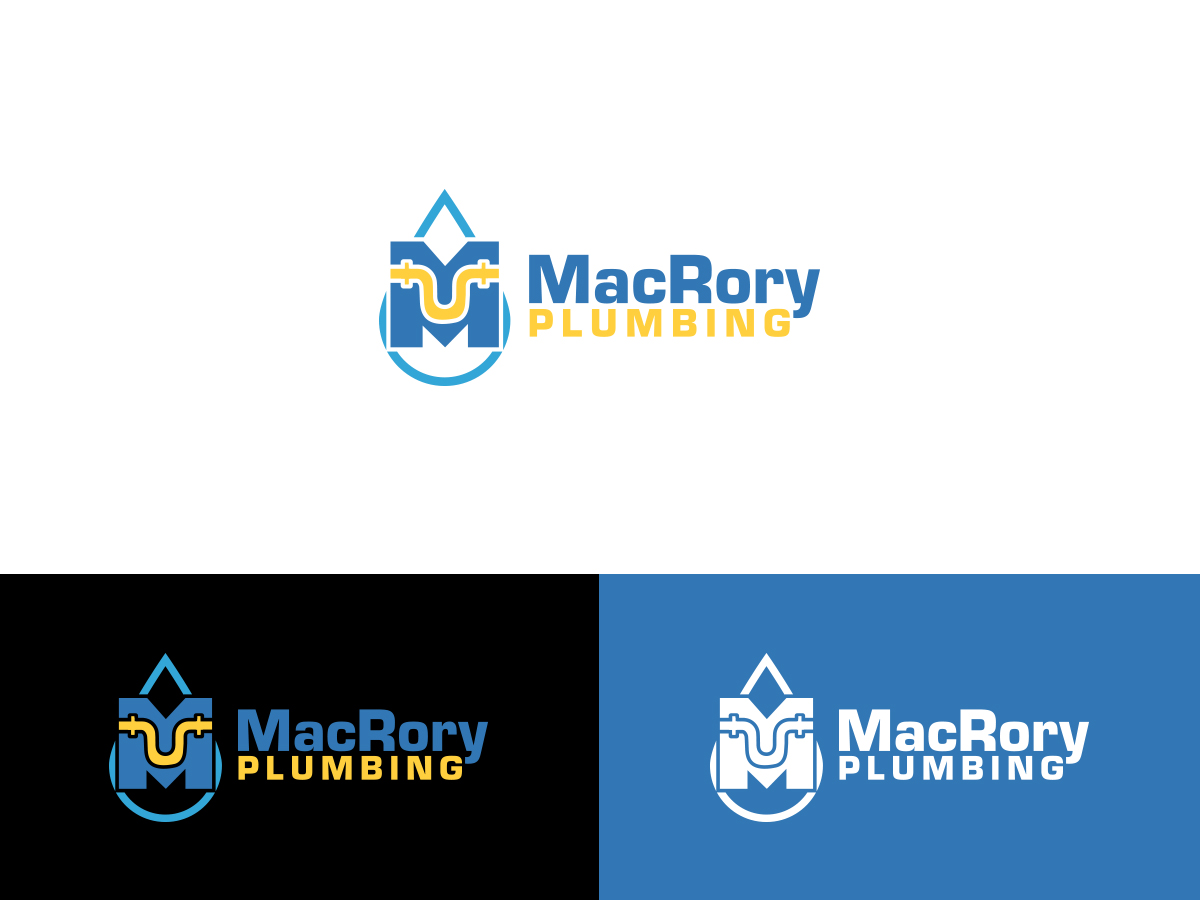 Logo Design by Slant Line Media for MacRory Plumbing Inc. | Design #18764557