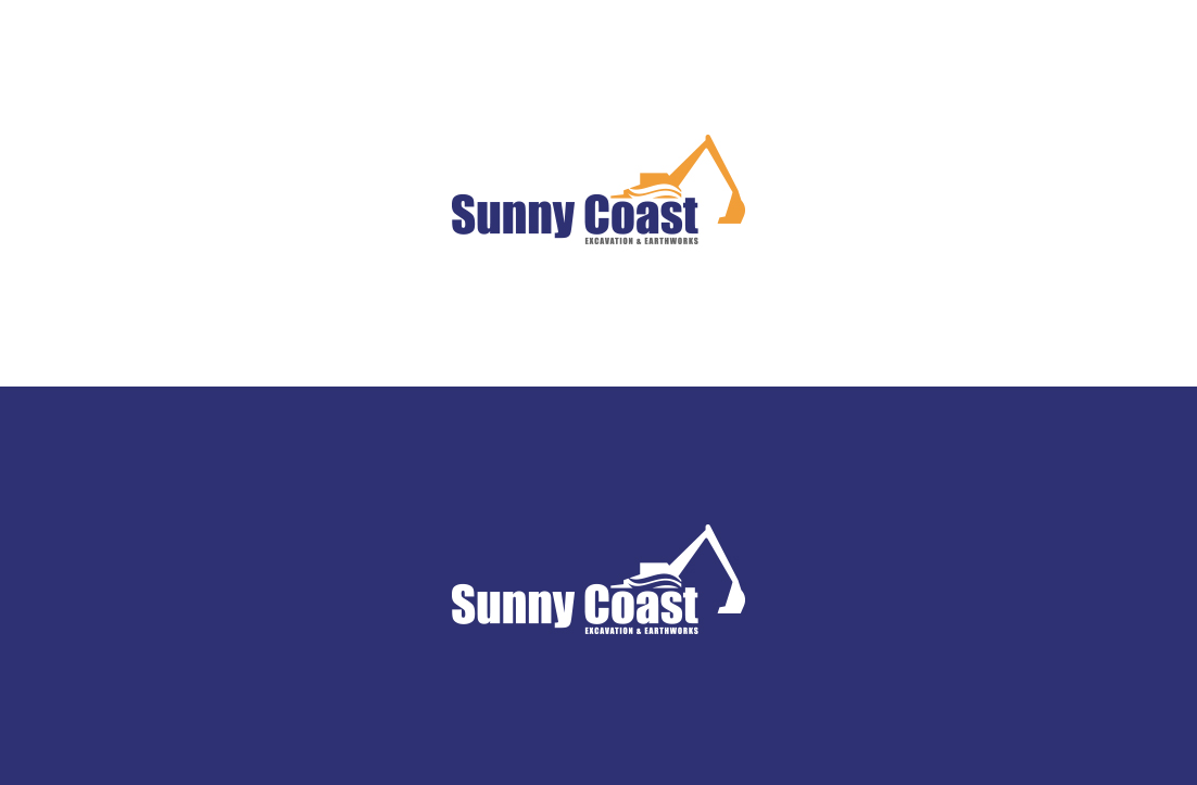 Logo Design by GLDesigns for Sunny Coast Excavation and Earthworks  | Design #18771844