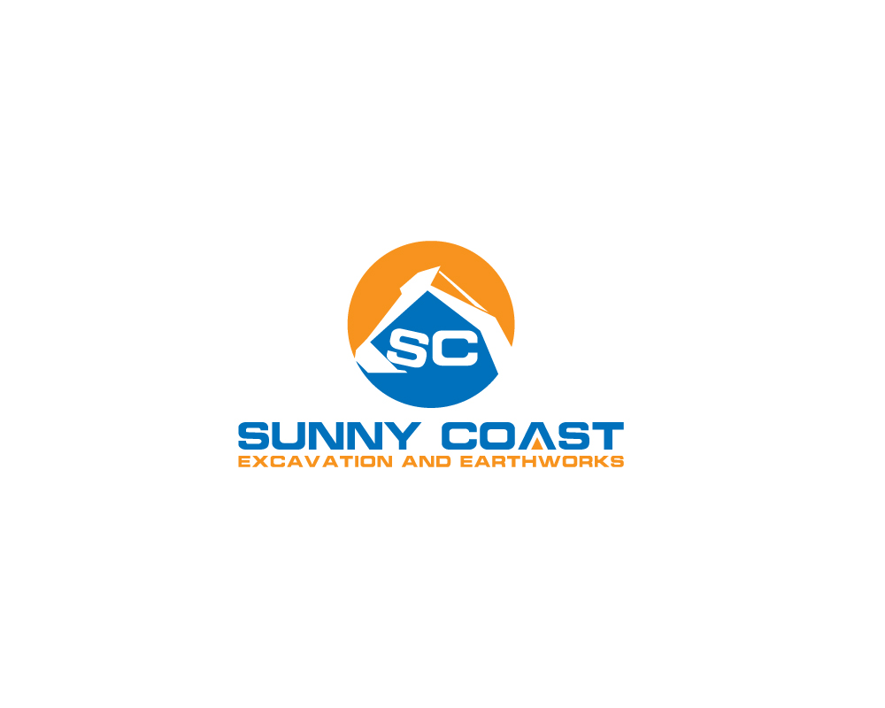 Logo Design by @m for Sunny Coast Excavation and Earthworks  | Design #18767735
