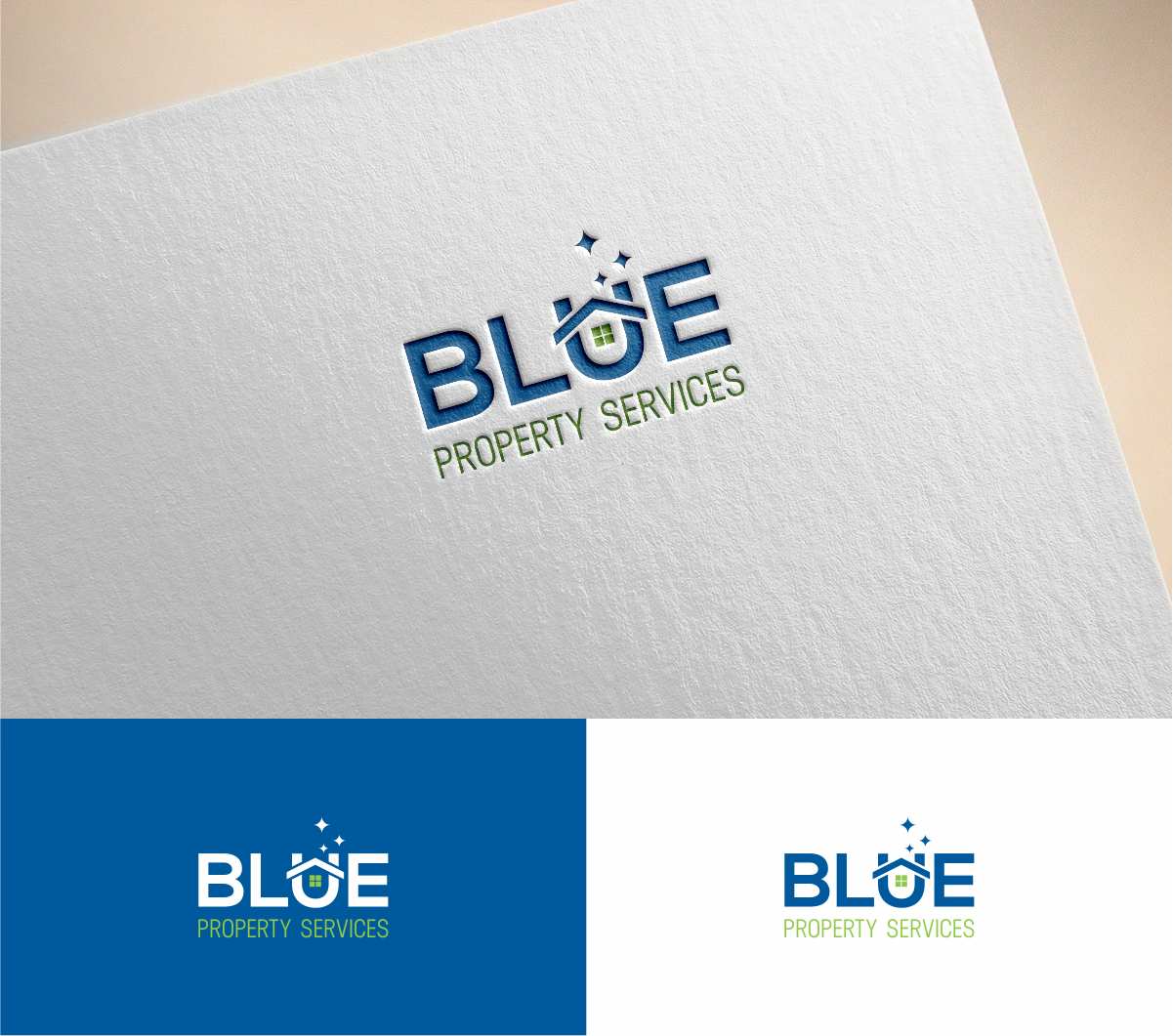 Logo Design by MKR for Blue Property Services | Design #18779691