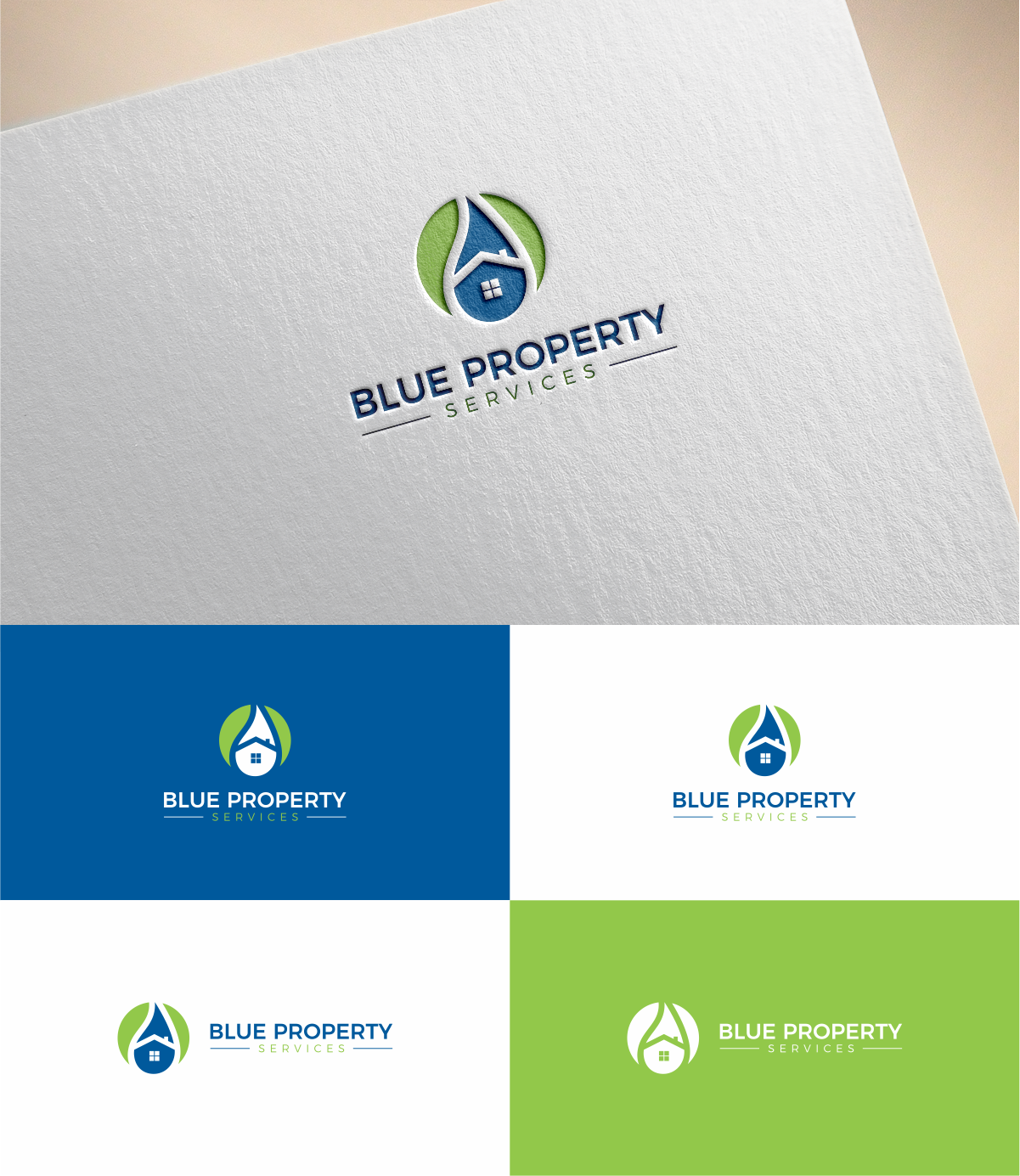Logo Design by MKR for Blue Property Services | Design #18779693